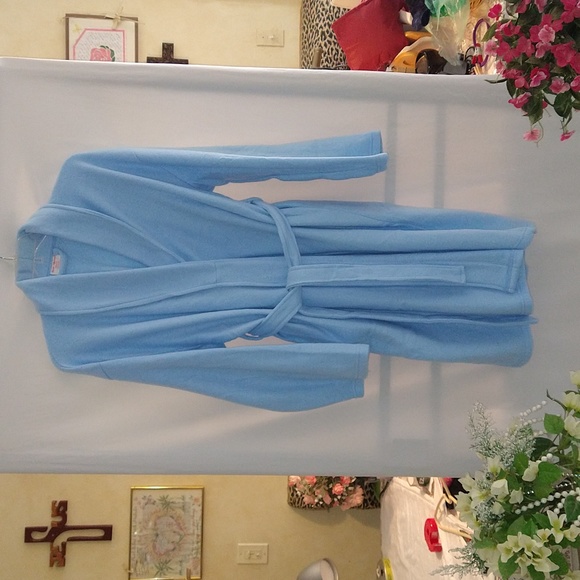 women's vintage attractive skyblue robe - Picture 1 of 5